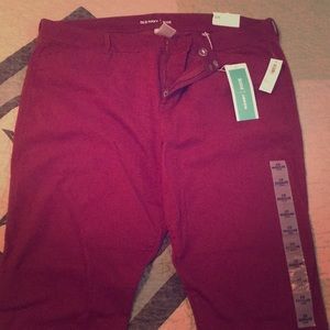 Old Navy Maroon Pixie Pants Sz 18